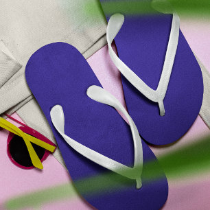 Federal Blue ZSolid Plain Colour Flip Flops