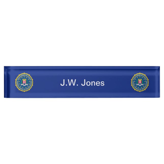 Federal Bureau of Investigation Nameplate (Front)