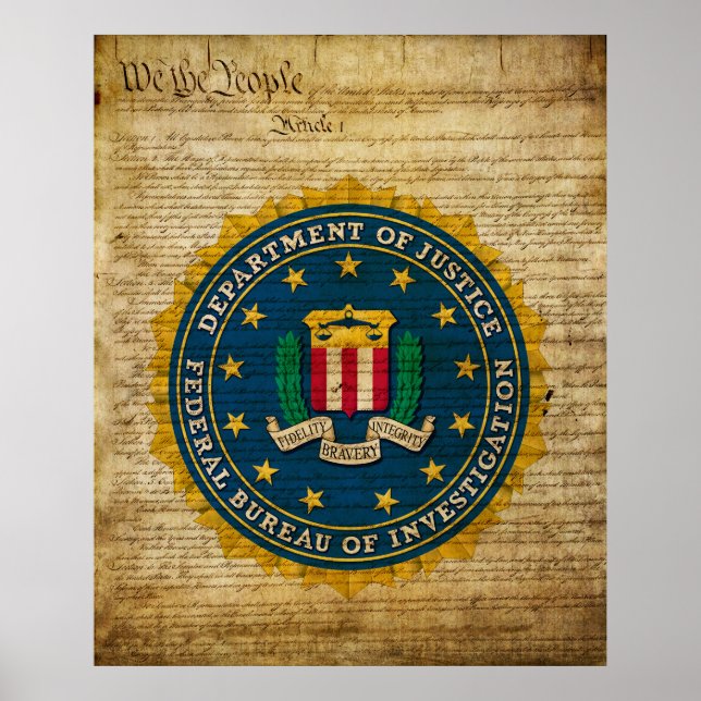 Federal Bureau of Investigation Poster (Front)