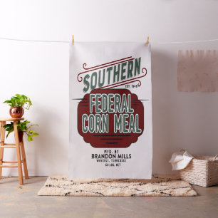 Federal Corn Meal Grain Sack Design Fabric