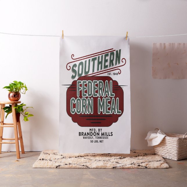 Federal Corn Meal Grain Sack Design Fabric (In Situ)