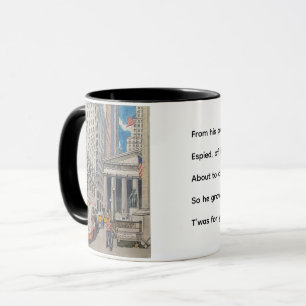 Federal Hall, NYC Mug with Limerick