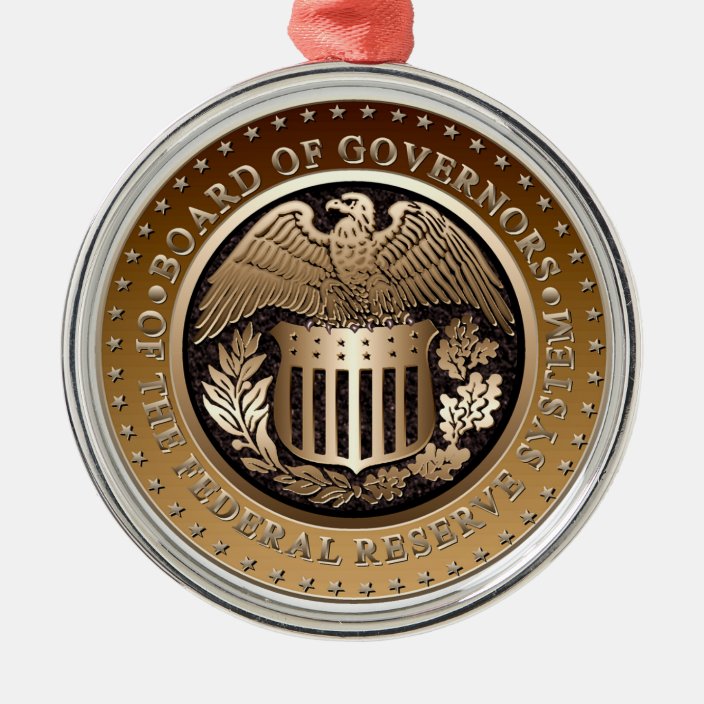 Federal Reserve Christmas Ornament Zazzle.co.uk