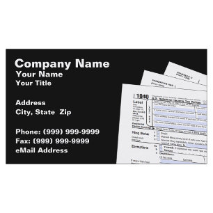 Federal Tax Forms Business Card