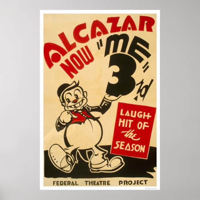 Federal Theatre Comedy 1938 WPA Poster (Front)