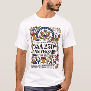 Federalist Theme National Quasquicentennial Commem T-Shirt