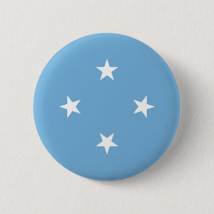 Federated States of Micronesia Flag 6 Cm Round Badge