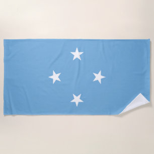 Federated States of Micronesia Flag Beach Towel