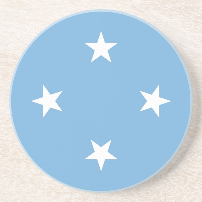 Federated States of Micronesia Flag Coaster (Front)