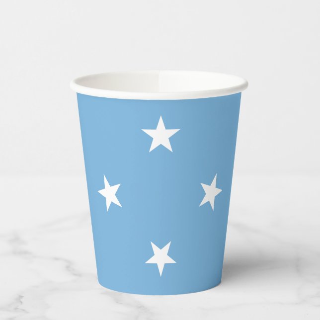Federated States of Micronesia Flag Paper Cups (Left)