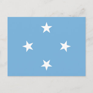 Federated States of Micronesia Flag Postcard