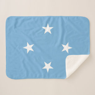 Federated States of Micronesia Flag Sherpa Blanket