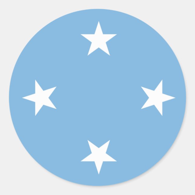 Federated States of Micronesia flag Sticker (Front)