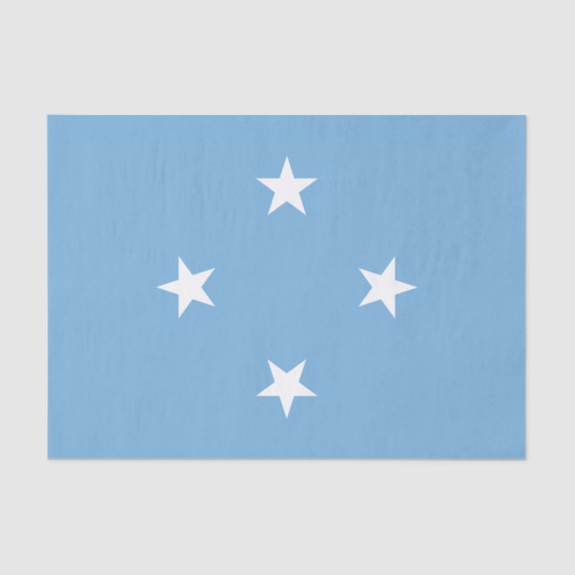 Federated States of Micronesia Flag Tissue Paper (Front)
