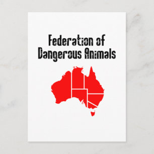 Federation of Dangerous Animals Postcard