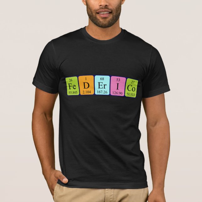 Federico periodic table name shirt (Front)