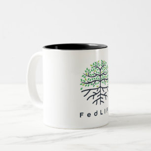 FedLIFE 11 oz. Two-Tone Coffee Mug