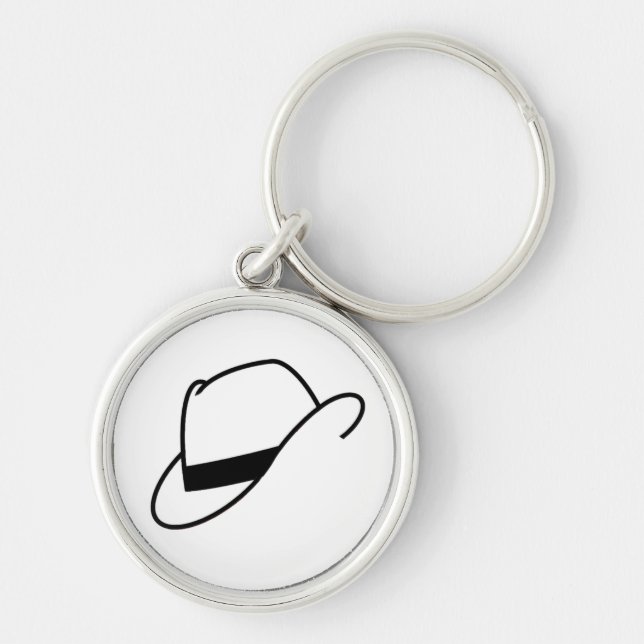 Fedora Hat Keychain (Front)