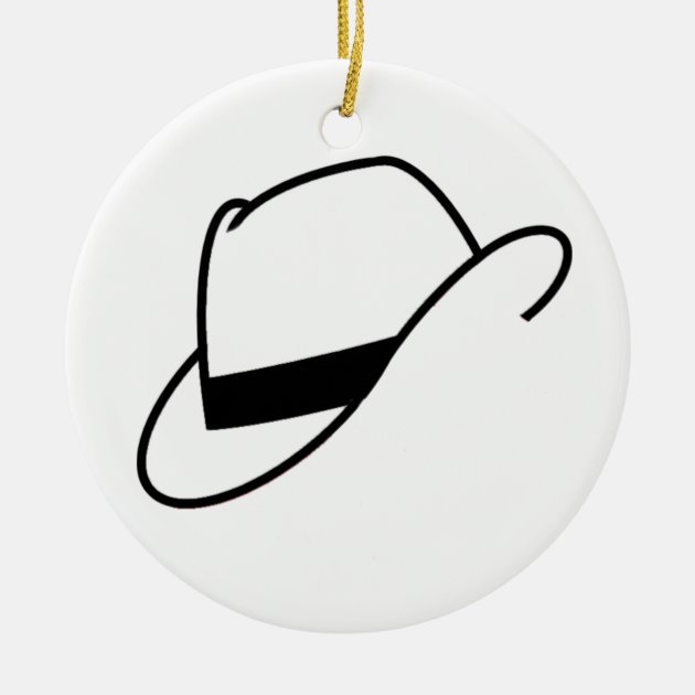 fedora christmas ornament