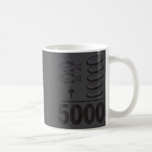 Feed 5000 Miracles Jesus Math Christian Funny Bibl Coffee Mug
