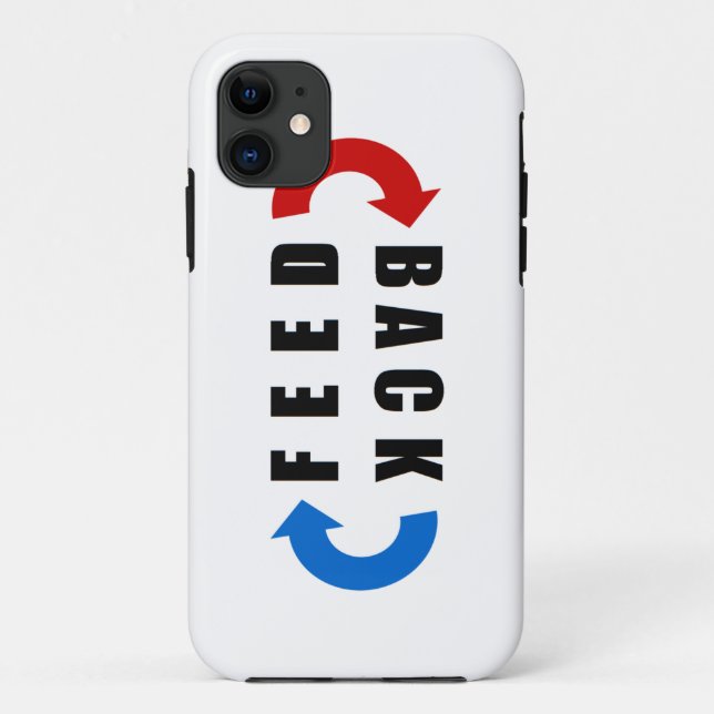 Feed back red and blue Case-Mate iPhone case (Back)
