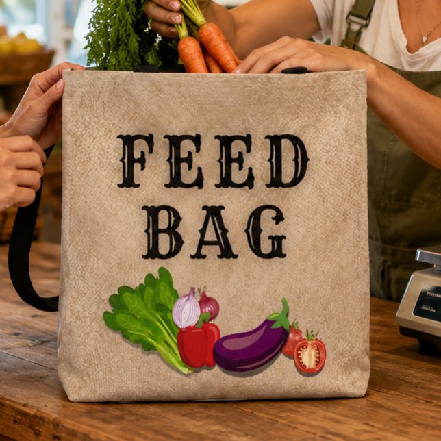 "FEED BAG" - All-Purpose and Everyday Use Tote Bag (Creator Uploaded)