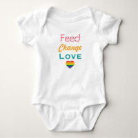 Feed Change Love Rainbow Heart