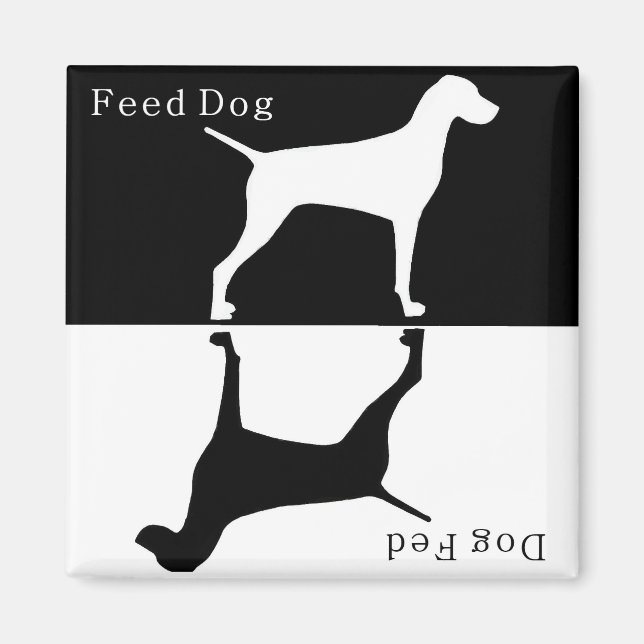 Feed Dog / Dog Fed Magnet : Pointer / Visla (Front)