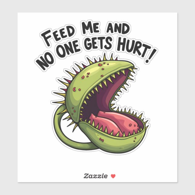 Feed Me and No One Gets Hurt Venus flytrap Plant (Sheet)