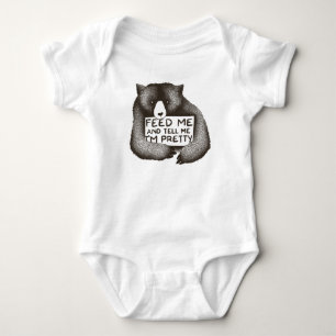 Feed me and tell me Im pretty Baby Bodysuit