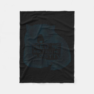 Feed Me And Tell Me I'm Pretty Brown Bear  Fleece Blanket