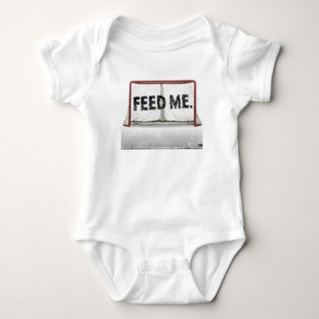 Feed Me!! Baby Bodysuit (Front)