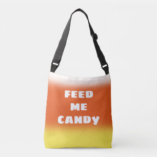"Feed Me Candy" Candy Corn Crossbody Bag