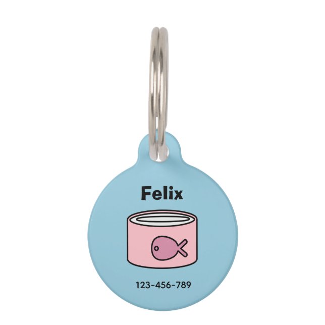 Feed Me! Cat Pet Tag (Front)