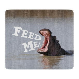 Feed Me! Hippo Cutting Board