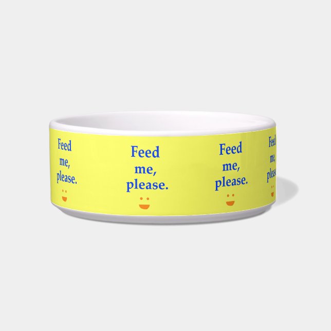 "Feed me" pet food bowl (Right)