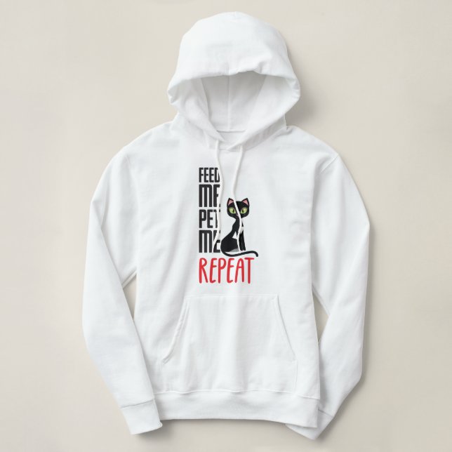 Feed me, Pet me Hoodie (Design Front)