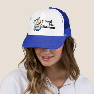 Feed Me Ramen- Cute Cat Trucker Hat