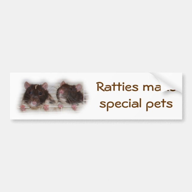 Feed Me Rattie Bumper Sticker (Front)