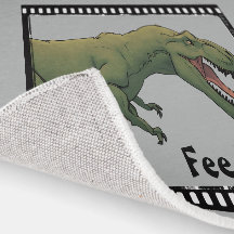 Feed Me! T-Rex Baby Dino Under the Highchair Rug