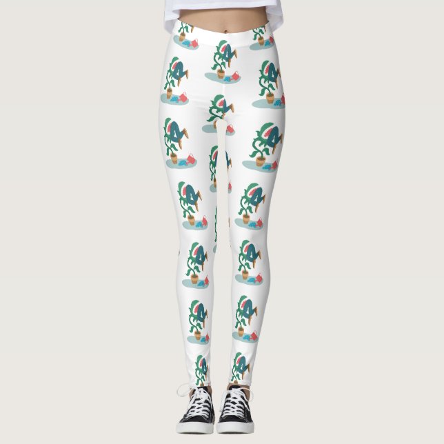 feed me venus flytrap leggings (Front)