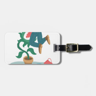 feed me venus flytrap luggage tag