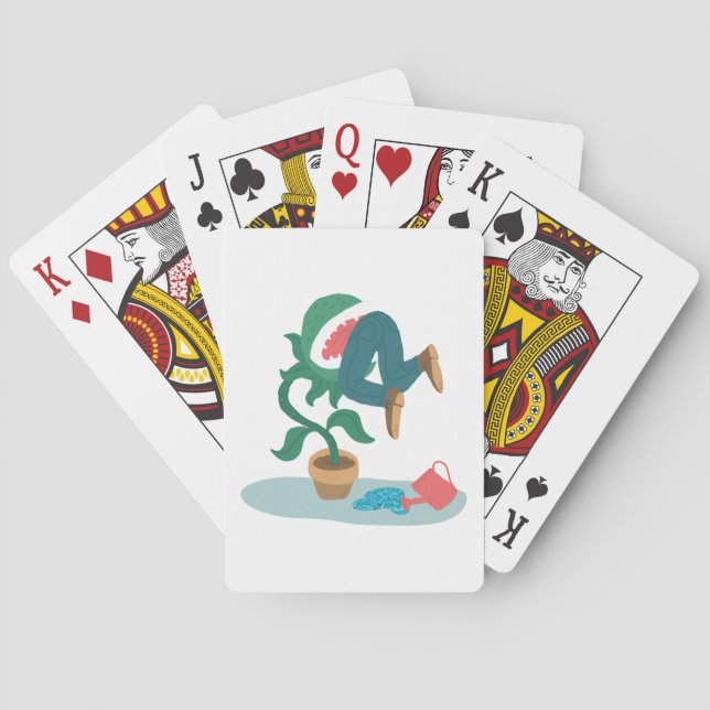 feed me venus flytrap playing cards (Back)
