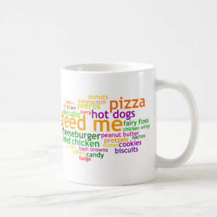 Feed Me Wordle Coffee Mug