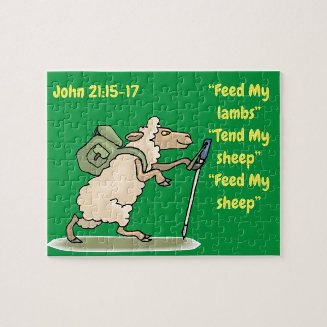 Feed My Lambs Jigsaw Puzzle (Horizontal)