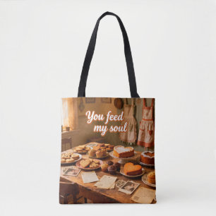Feed My Soul: Cosy Kitchen Tote Bag
