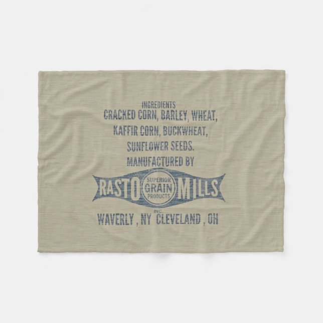 Feed sack / Grain sack BLANKET (Front (Horizontal))