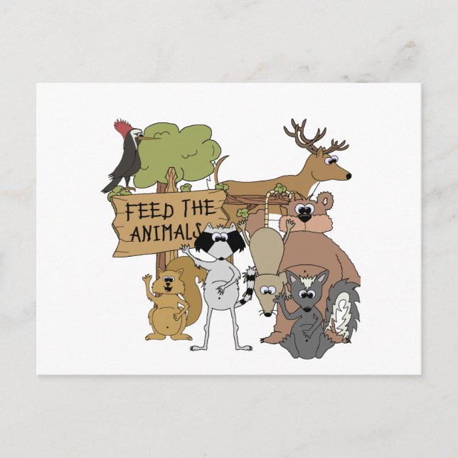 Feed the Animals Postcard (Front)