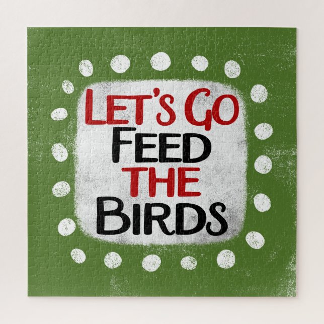 Feed The Birds Jigsaw Puzzle (Vertical)