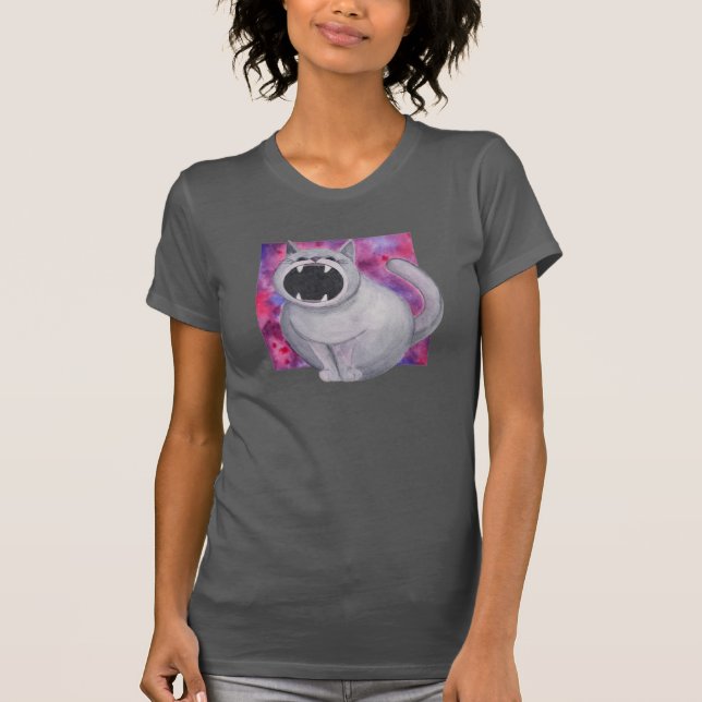 Feed the Black Hole Cat Shirt (Front)